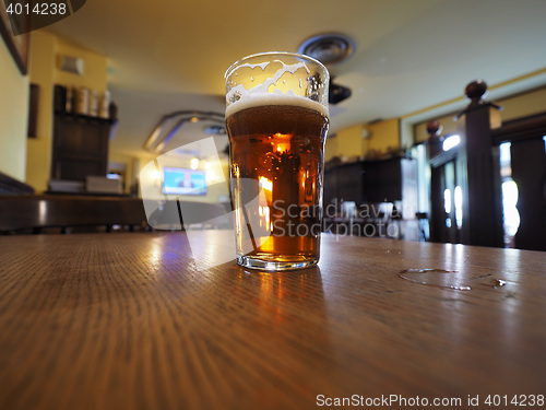 Image of British ale beer pint