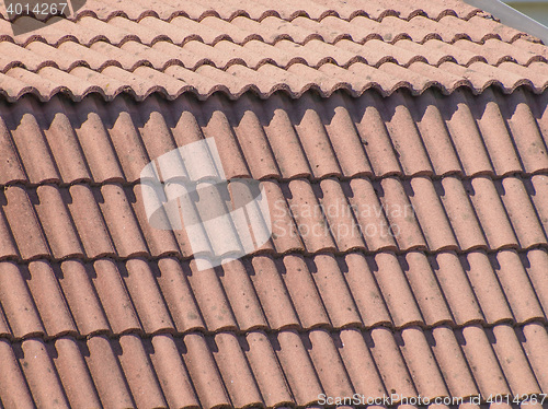 Image of Red roof tiles