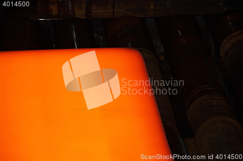 Image of Glowing Steel in a Steelwork