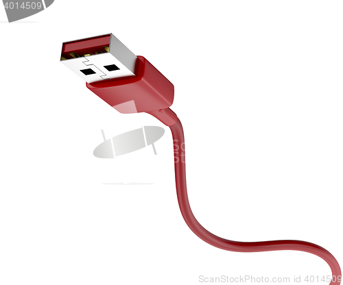 Image of Red usb cable