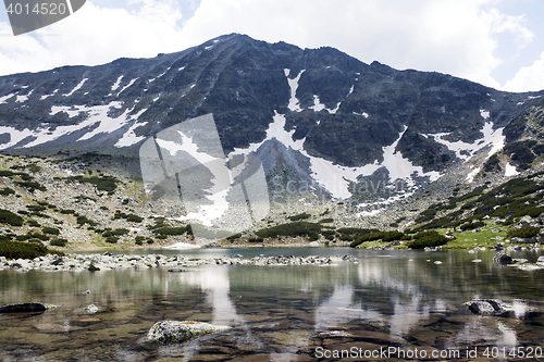 Image of The Musala lake and Musala peak 