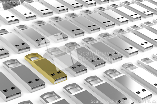 Image of Group of usb sticks