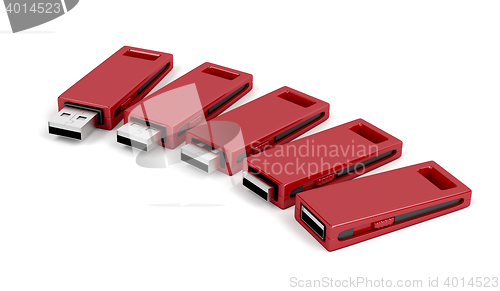 Image of Slide usb flash drives