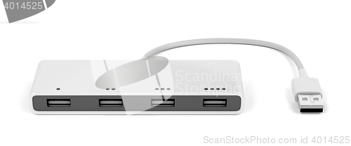 Image of White usb hub