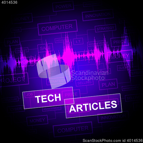 Image of Tech Articles Means Technology Publication And Journalism
