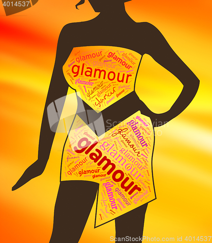 Image of Glamour Clothes Represents Clothing Glamorous And Vogue