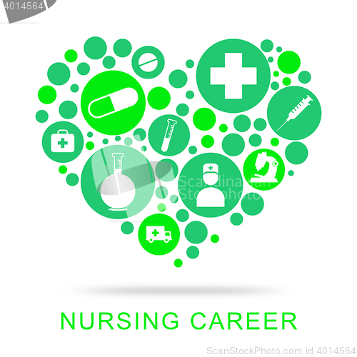 Image of Nursing Career Shows Job Search For Carers