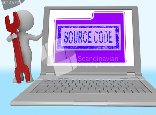 Image of Source Code Indicates Software Programming 3d Rendering