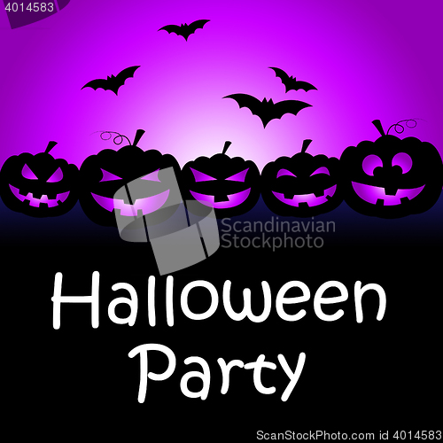 Image of Halloween Party Shows Parties Celebration And Having Fun