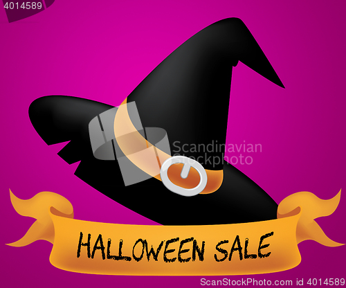 Image of Halloween Sale Indicates Trick Or Treat 3d Illustration