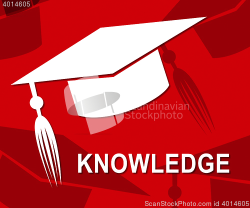 Image of Knowledge Mortarboard Shows Know How And Wisdom