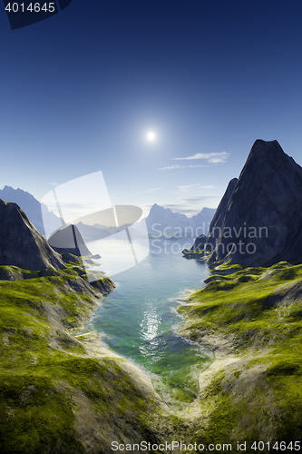 Image of fantasy coast landscape