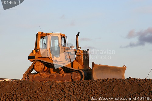 Image of idle bulldozer