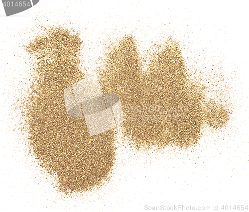 Image of sand on white