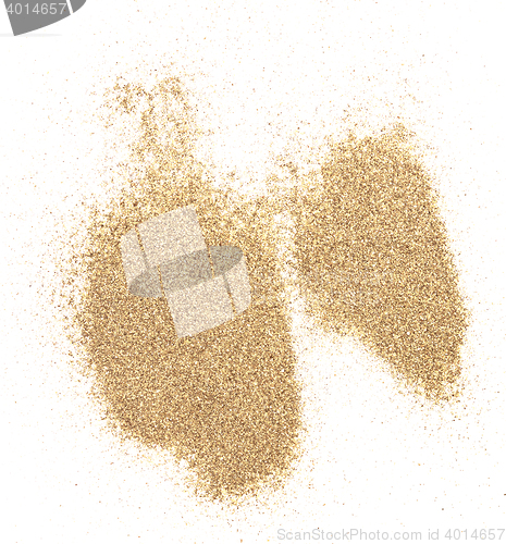 Image of sand on white