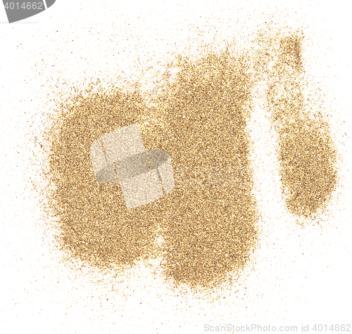 Image of sand on white