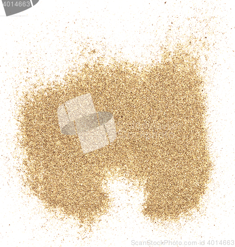 Image of sand on white