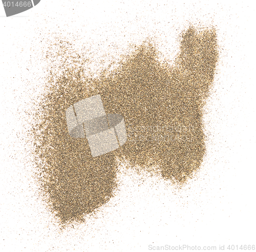Image of sand on white