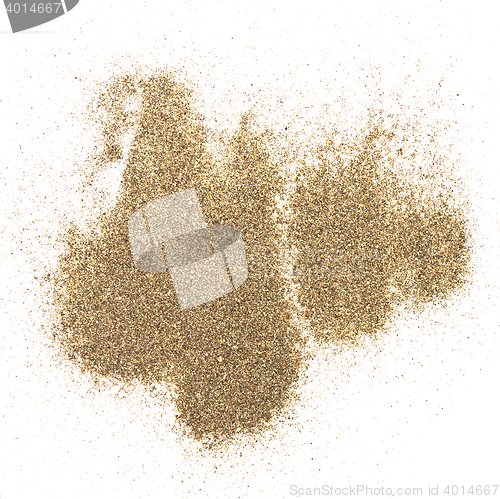 Image of sand on white