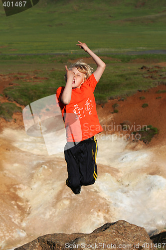 Image of jumping boy