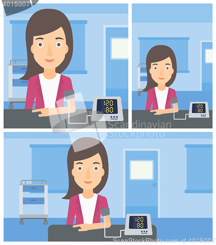 Image of Blood pressure measurement.