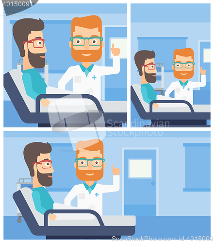 Image of Doctor visiting patient.