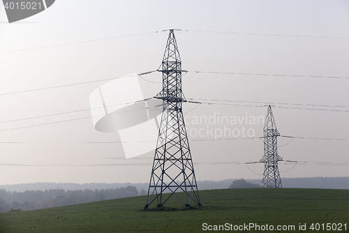 Image of High-voltage power lines