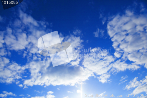Image of photographed the sky with clouds