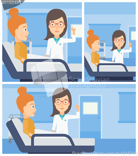 Image of Doctor visiting patient.