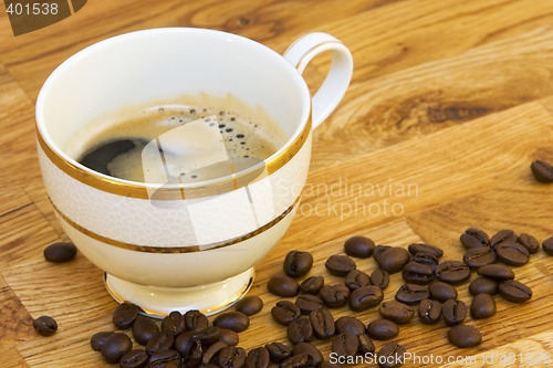 Image of foaming coffee