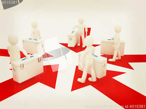 Image of . 3D illustration. Vintage style.