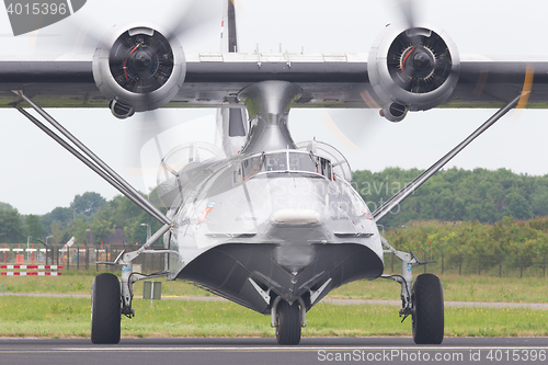 Image of LEEUWARDEN, NETHERLANDS - JUNE 11: Consolidated PBY Catalina in 