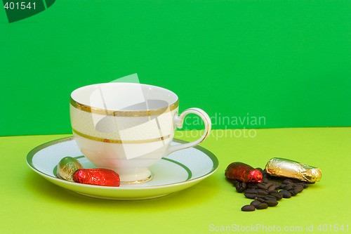 Image of coffee and chocolates