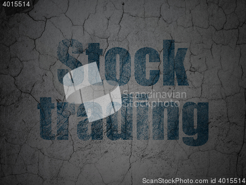 Image of Finance concept: Stock Trading on grunge wall background
