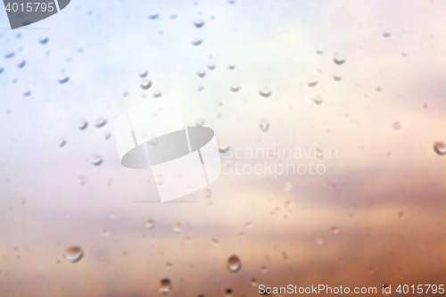 Image of drops on glass