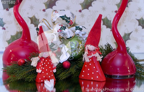 Image of christmas bow and fairies