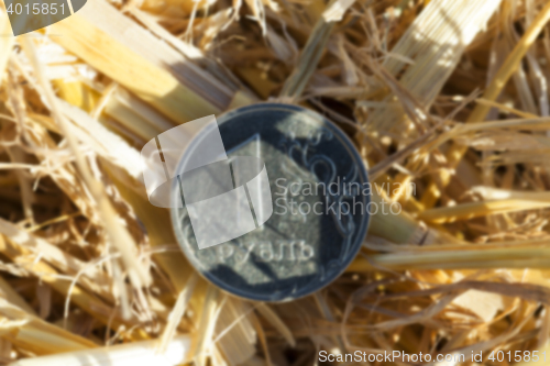 Image of coin in the straw