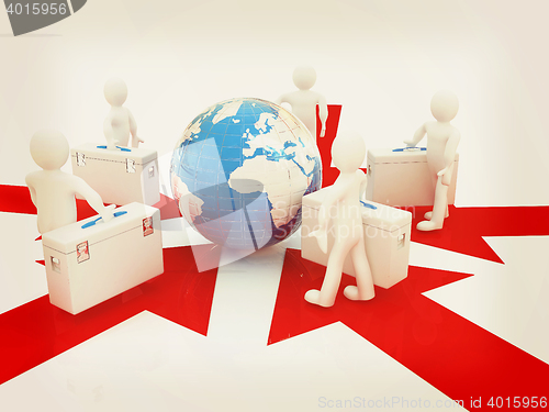 Image of . 3D illustration. Vintage style.