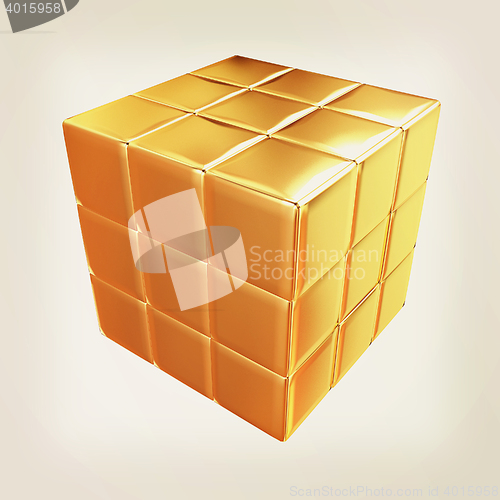 Image of 3d abstract background . 3D illustration. Vintage style.