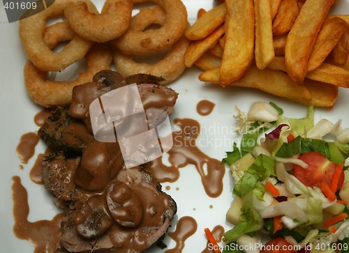 Image of steak and sauce