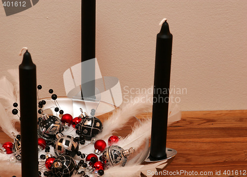 Image of black christmas decor