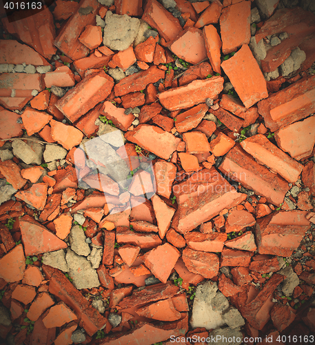Image of texture, broken bricks