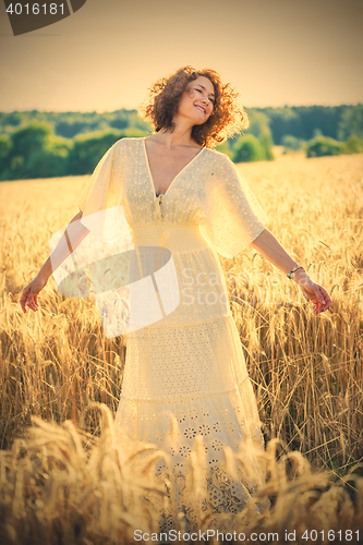 Image of Beautiful Romantic Woman Outdoors