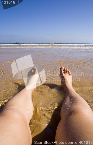 Image of Legs at the beach