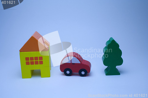 Image of Car, House and Tree