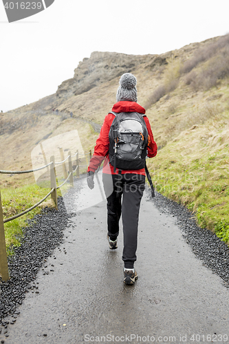 Image of Hiker woman