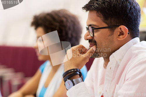 Image of international students in lecture hall