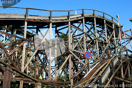 Image of old rollercoaster track