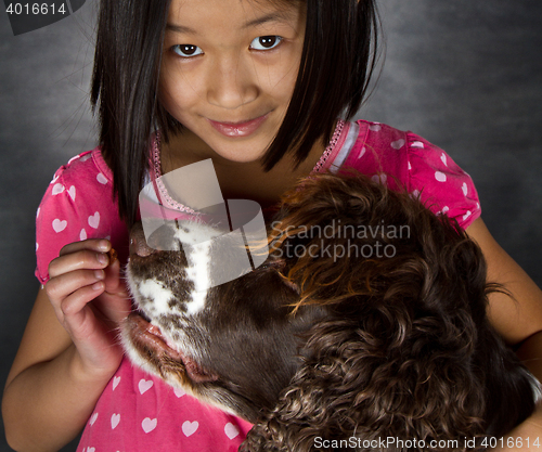 Image of Child and dog