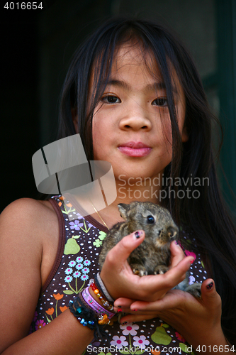 Image of Girl with a Rabbit